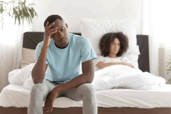 Man upset about ED symptoms Kingsbury