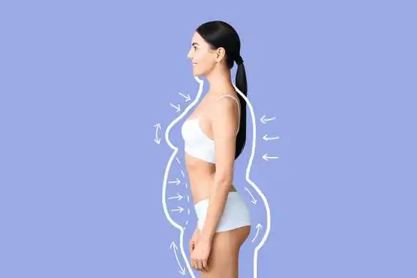 image of woman experiencing fat reduction treatment Kingsbury