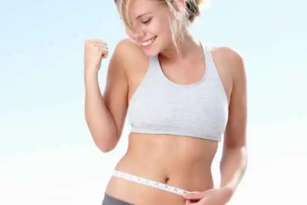 woman happy after fat reduction treatment Kingsbury
