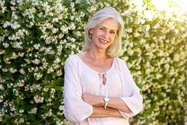 Older woman happy with urinary incontinence treatment Kingsbury