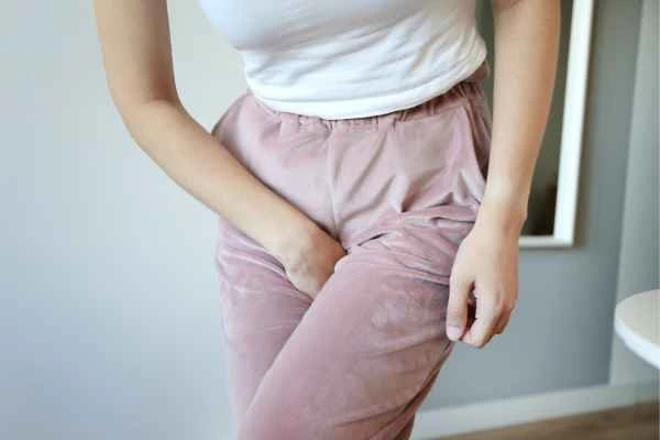 woman struggling with urine incontinence Kingsbury